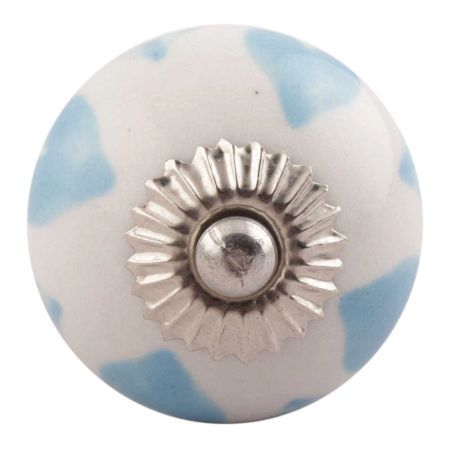 Turquoise Heart Ceramic Floral Cabinet Knobs Online